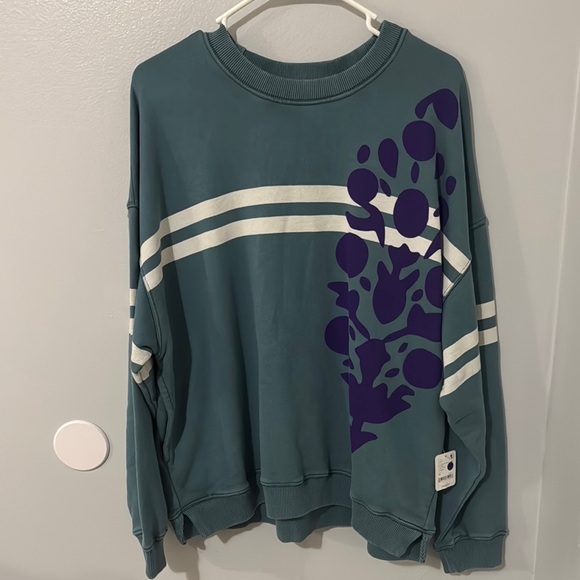 FP Movement All Star Logo Pullover Midnight Jade Combo Size Medium - Picture 6 of 11